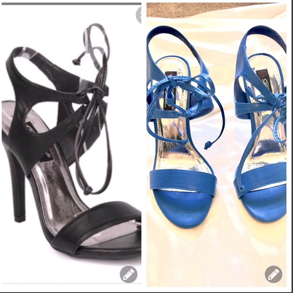 Dbdk fashions high heel sandals blue 8 1/2